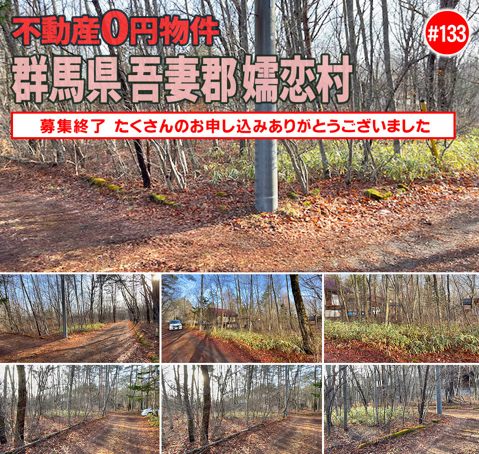 #133 群馬県吾妻郡嬬恋村不動産