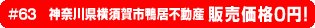#63　神奈川県横須賀市鴨居不動産 販売価格0円！